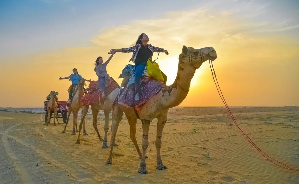 Camel Safari In Jaisalmer Desert Camel Safari In Jaisalmer Desert